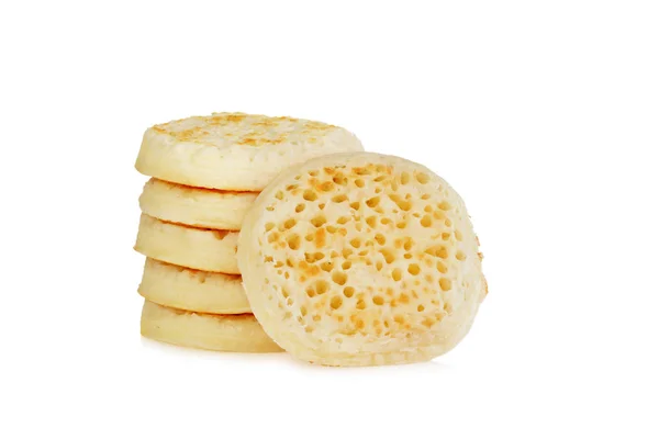 Crumpets Ingleses Branco — Fotografia de Stock