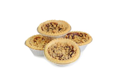 Bir yığın meyveli tart.