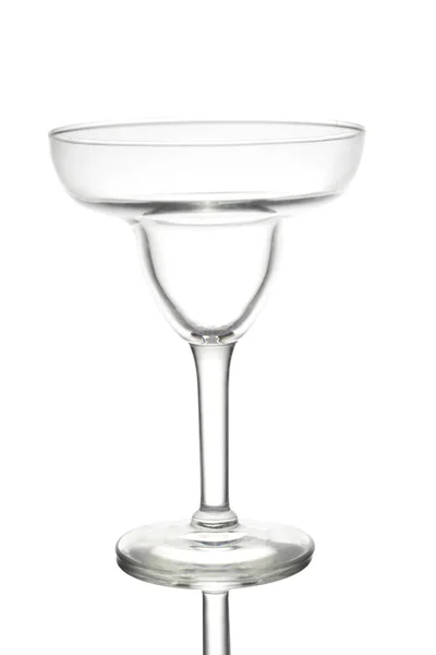 白色背景的玛格丽特玻璃杯 — 图库照片