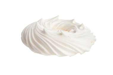 İzole edilmiş meringue yuvası beyaza