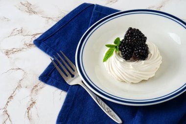 Naneli ve çatallı böğürtlen yuvası