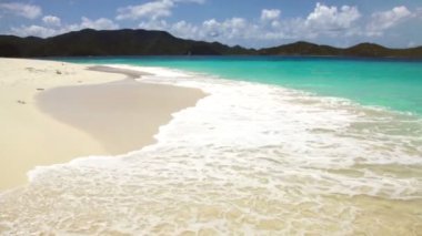 Atış adada tropikal Beach