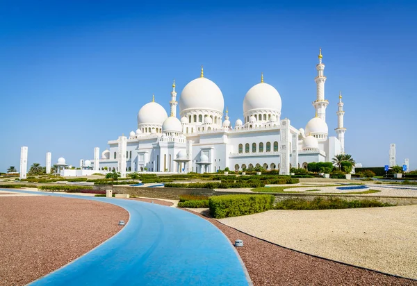 View Sheikh Zayed Grand Mosque Abu Dhabi Uae — Stock Photo, Image