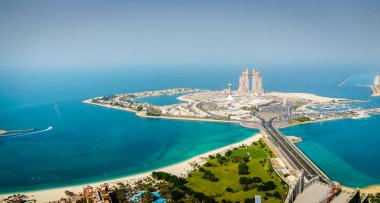 Yat Limanı Alışveriş Merkezi ve Marina Village Abu Dabi, Birleşik Arap Emirlikleri hava görünümünü