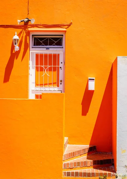 Detalles Fachada Casa Área Kaap Ciudad Del Cabo Sudáfrica —  Fotos de Stock