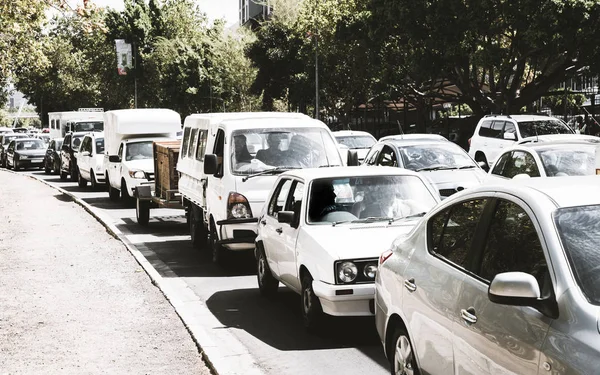 Trafic Dans Centre Ville Cape Town Afrique Sud — Photo