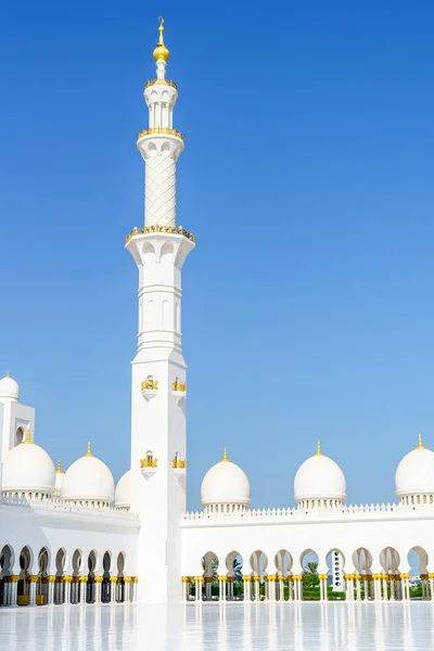 Corte Interna Gran Mezquita Sheikh Zayed Abu Dhabi Eau — Foto de Stock