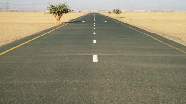 Route Désertique Abandonnée Jour — Video