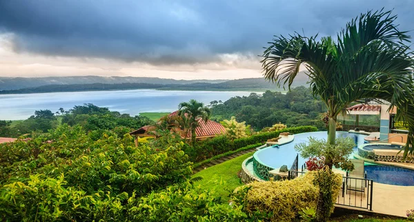 Scenic View Lake Arenal Central Costa Rica Lodge — Stock Photo, Image