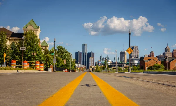 Вулиця Детройт Сіті — стокове фото