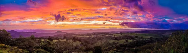 Zonsondergang in Santa Rosa in Costa Rica — Stockfoto