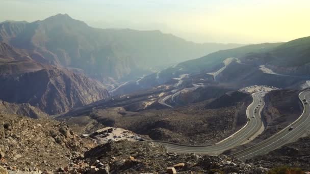 Jebel Jais Strada Negli Emirati Arabi Uniti — Video Stock