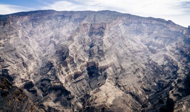 Umman 'daki Jebel Shams Dağı' ndan görüntü