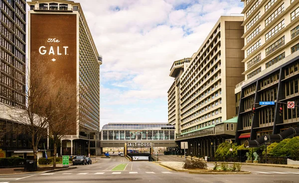 Louisville Februari 2020 Uitzicht Galt House Hotel Het Centrum Van — Stockfoto