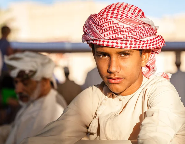 Nizwa Oman Грудня 2016 Портрет Місцевого Хлопчика Традиційному Одязі Ятничному — стокове фото