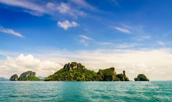 Vista Panorâmica Das Ilhas Costa Krabi Mar Andaman Tailândia — Fotografia de Stock