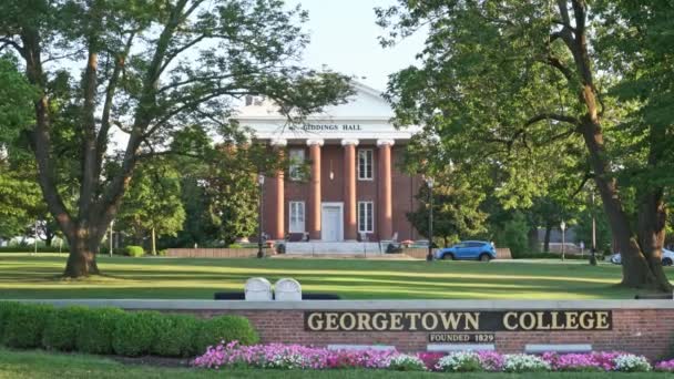 Georgetown Kentucky Augustus 2020 Giddings Hall Het Hoofdgebouw Van Het — Stockvideo
