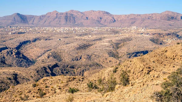 Blick Auf Das Hajar Gebirge Vom Jebel Akhdar Grüner Berg — Stockfoto
