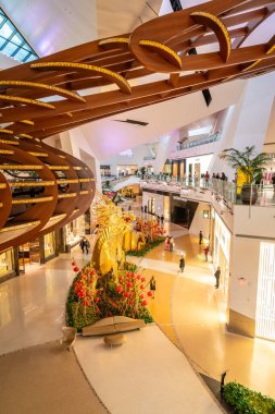 6 Mart 2023, Las Vegas, NV: Las Vegas 'taki Aria Resort ve Casino AVM' nin iç görünümü