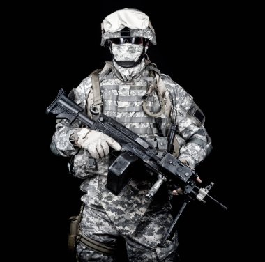 ABD deniz piyadeleri makine gunner studio vurdu