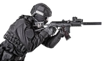 Modern ordu asker, beyaz polis Swat üyesi