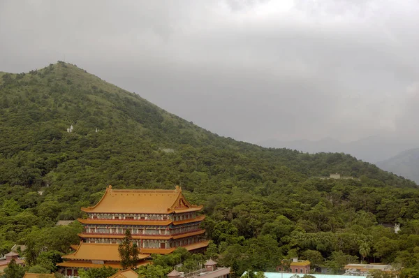 Τεράστια Μονή Lin Μοναστήρι Στο Χονγκ Κονγκ — Φωτογραφία Αρχείου
