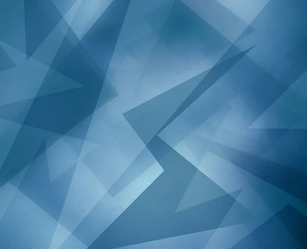 Abstrakter Blauer Hintergrund Mit Dreiecken Und Rechtecken Zeitgenössischen Design Moderner — Stockfoto