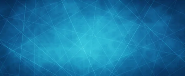 Синий Фон Пересечением Белых Линий Концепция Сети Темной Окантовкой Текстурой — стоковое фото