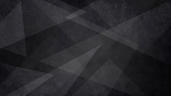 Absztrakt Fekete Fehér Háttér Véletlenszerű Geometriai Háromszög Mintával Elegáns Sötétszürke — Stock Fotó