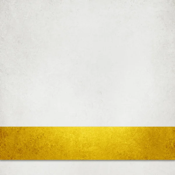 White Textured Paper Background Illustration Elegant Rich Gold Ribbon Stripe — Stock Photo, Image