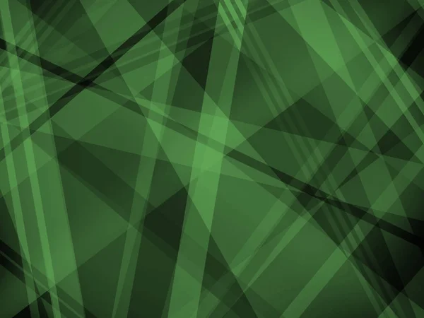 Astratto Sfondo Nero Verde Con Strati Strisce Diagonali Forme Bianco — Foto Stock