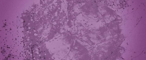 粗俗的旧紫色背景与油漆飞溅污渍和滴滴在抽象苦恼的粗俗背景设计 — 图库照片
