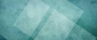geometrik tasarımdokulu şeffaf elmas veya kare şekiller beyaz katmanları ile mavi yeşil arka plan