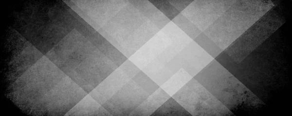 abstract geometric black and white background design with white stripes and triangle block shape layers with old texture and dark black grunge border