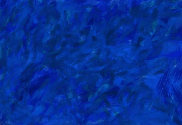 Blue Abstract Background Texture Impressionistic Oil Paint Brush Strokes Smears — Stok fotoğraf