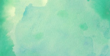 Mavi yeşil suluboya sıçrama veya saçak kanama yıkama ve çiçek tasarımı ile leke arka plan, suluboya kağıt doku tahıl boya lekeleri