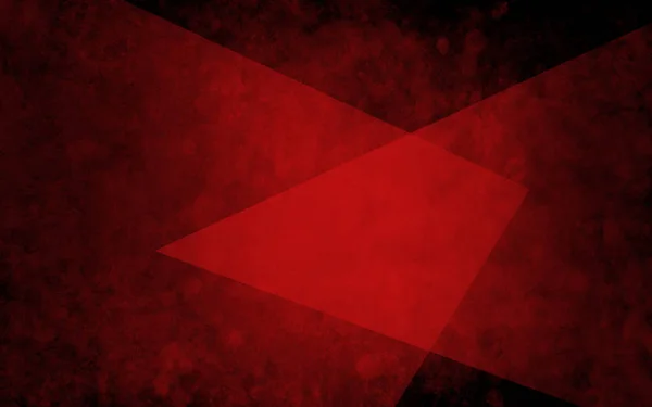 Abstract Layers Red Triangles Textured Black Background Elegant Geometric Design — ストック写真