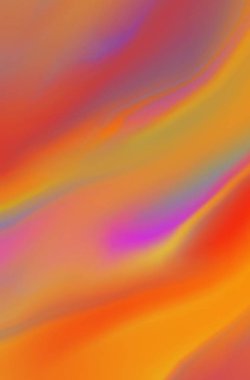 Soft blurred and marbled background with abstract colorful blended paint design in bold bright red orange purple yellow and pink streaks clipart