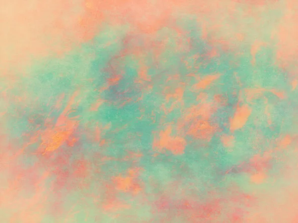 Pretty Orange Pink Blue Green Colors Painted Abstract Watercolor Illustration — Stock Photo, Image