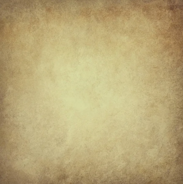 Old Brown Parchment Paper Background Yellowed Vintage Grunge Texture Borders — Stock Photo, Image