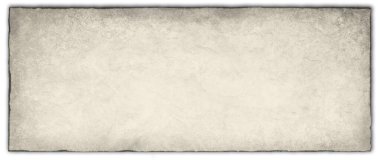 Sıkıntılı vintage grunge doku kenarları ve siyah yanmış kenarları veya çerçeve ile eski beyaz parşömen arka planı