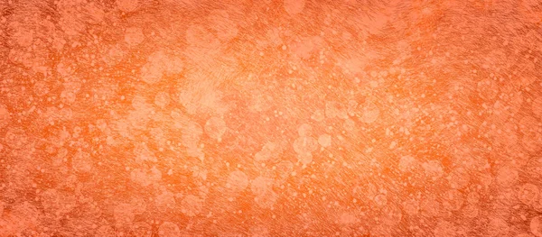 Textura Fondo Naranja Abstracta Con Líneas Arañadas Blancas Círculos Bokeh — Foto de Stock