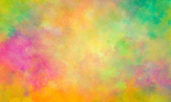 Colorful Watercolor Background Abstract Sunset Easter Sunrise Sky Puffy Color — Stock Photo, Image