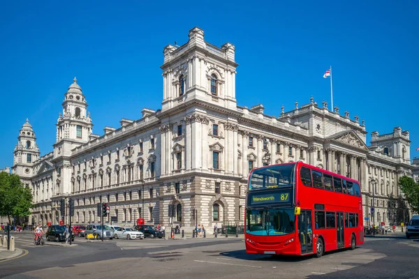 Straatmening Van Londen Met Dubbeldekker Bus — Stockfoto