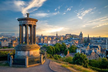 manzara calton Hill, edinburgh, İngiltere