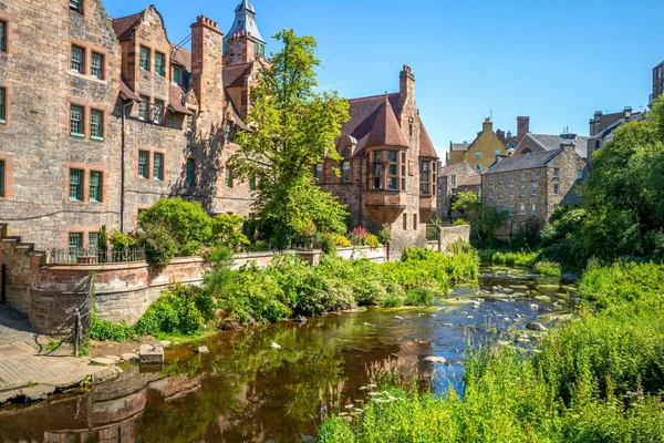 Paisagem Vila Decana Perto Edinburgh Escócia — Fotografia de Stock