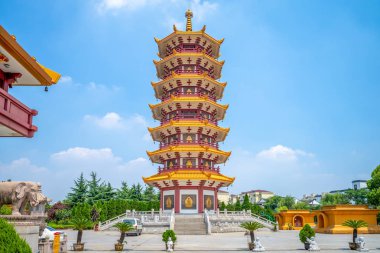 Qibao Tapınağı'nda qibao Antik şehirde shanghai