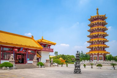 Qibao Tapınağı'nda qibao Antik şehirde shanghai