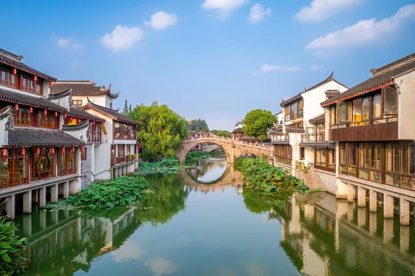 Landschap Van Qibao Oude Stad Van Shanghai China — Stockfoto