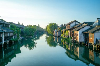 wuzhen, tarihi bir doğal kent peyzaj